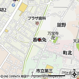 福島県喜多方市番帳免周辺の地図