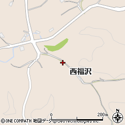 福島県伊達郡川俣町西福沢殿林周辺の地図