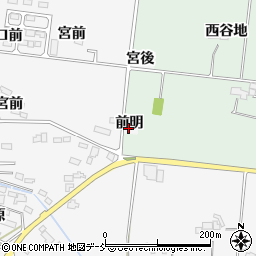福島県南相馬市原町区上高平（前明）周辺の地図