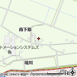 福島県福島市松川町下原周辺の地図