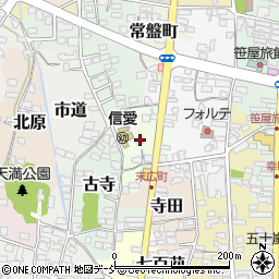 福島県喜多方市扇田周辺の地図