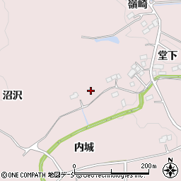 福島県南相馬市原町区信田沢内城周辺の地図