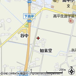 福島県南相馬市原町区下高平谷中94周辺の地図