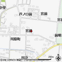 福島県南相馬市原町区上高平宮前117周辺の地図