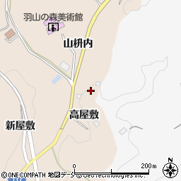 福島県伊達郡川俣町西福沢高屋敷山周辺の地図
