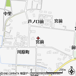 福島県南相馬市原町区上高平（宮前）周辺の地図
