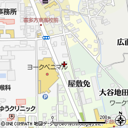 福島県喜多方市屋敷免3957周辺の地図