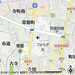 福島県喜多方市前田周辺の地図