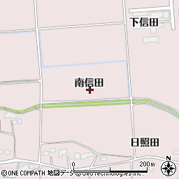 福島県南相馬市原町区信田沢南ノ内周辺の地図