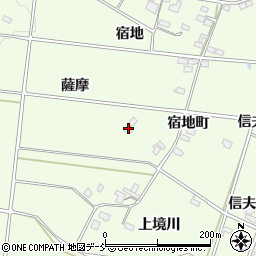 福島県福島市松川町薩摩周辺の地図