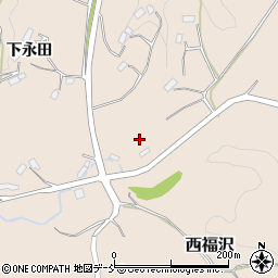 福島県伊達郡川俣町西福沢白子田山周辺の地図