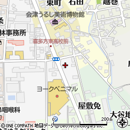 カースタレンタカー喜多方店周辺の地図