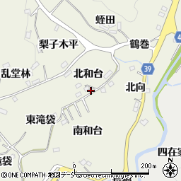 福島県福島市飯野町明治（北和台）周辺の地図