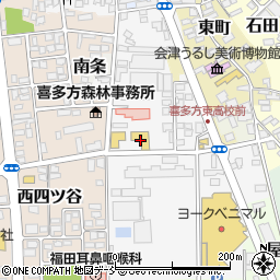 ダイハツ福島喜多方店周辺の地図
