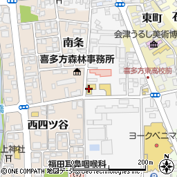 福島トヨペット喜多方店周辺の地図