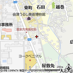 福島県喜多方市四百苅4124-1周辺の地図