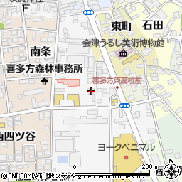 福島県喜多方市六枚長4209周辺の地図