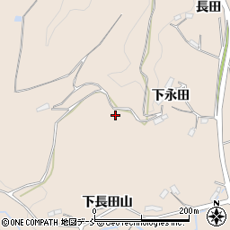 福島県伊達郡川俣町西福沢下長田山周辺の地図