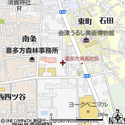 福島県喜多方市六枚長4208周辺の地図