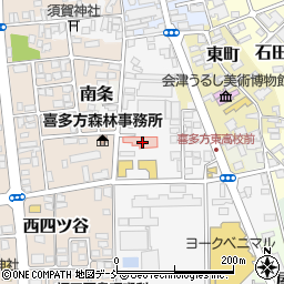 福島県喜多方市六枚長4212周辺の地図