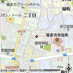 福島県喜多方市細田周辺の地図