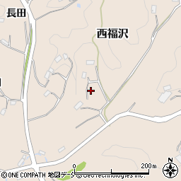 福島県伊達郡川俣町西福沢白子田周辺の地図