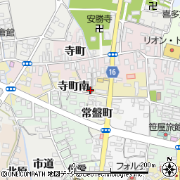 福島県喜多方市寺町南周辺の地図