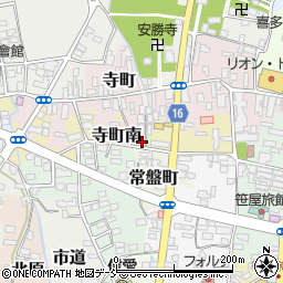 福島県喜多方市寺町南周辺の地図