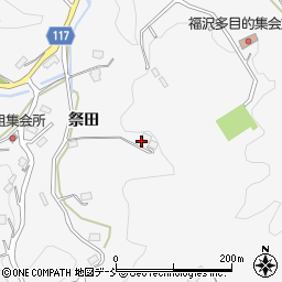 福島県伊達郡川俣町東福沢西田山周辺の地図