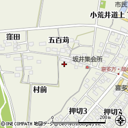 福島県喜多方市松山町大飯坂村前87周辺の地図
