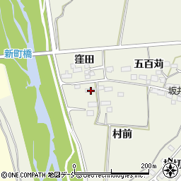 福島県喜多方市松山町大飯坂村前58周辺の地図