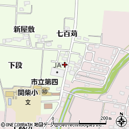 福島県喜多方市関柴町平林政所周辺の地図