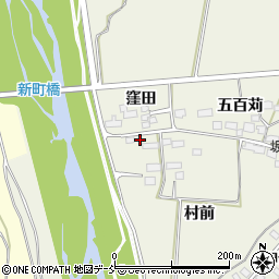 福島県喜多方市松山町大飯坂村前57周辺の地図