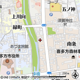ＪＡ会津よつば喜多方中央周辺の地図