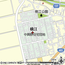 新潟県加茂市横江周辺の地図