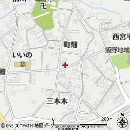 福島県福島市飯野町町畑11周辺の地図