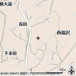 福島県伊達郡川俣町西福沢長畑山周辺の地図