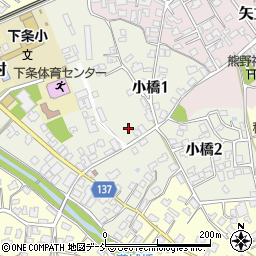 新潟県加茂市小橋周辺の地図