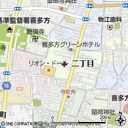 東邦銀行喜多方支店周辺の地図