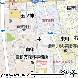 福島県喜多方市西町2834-6周辺の地図