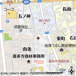 福島県喜多方市西町2835周辺の地図