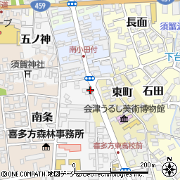 福島県喜多方市西町2840周辺の地図
