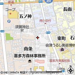 福島県喜多方市西町2834-2周辺の地図