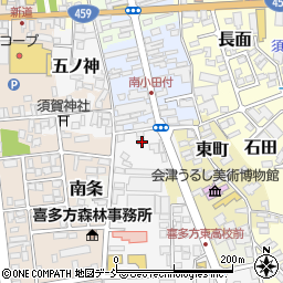 福島県喜多方市西町2837周辺の地図