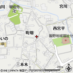 福島県福島市飯野町町畑18周辺の地図