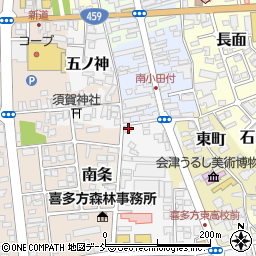福島県喜多方市西町2834周辺の地図