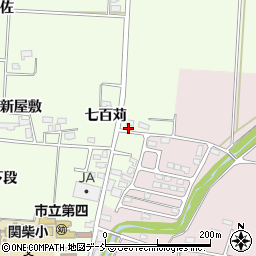 福島県喜多方市関柴町平林道東周辺の地図