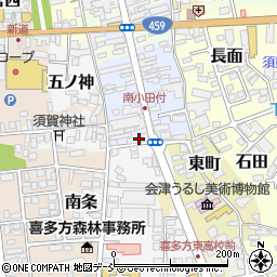福島県喜多方市南町2842周辺の地図