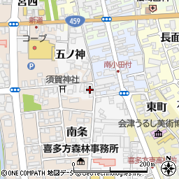 福島県喜多方市西町2829周辺の地図