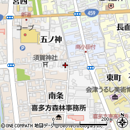 福島県喜多方市西町2829周辺の地図